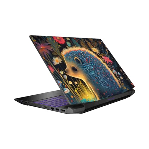 Skin vinyle HP Pavilion 15.6 autocollant protection PC portable JK Stewart 15-dk0047TX hérisson