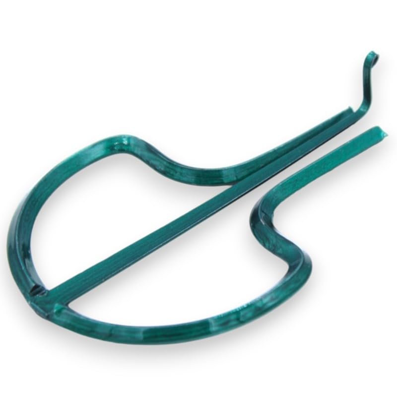 SICILIA BEDDA CAPACI Marranzano scacciapensieri in Ferro Verniciato, L 10 x 7 cm ca. (1Unità) con 3 Opzioni Colore - Verde