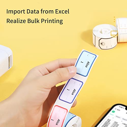 ERYUE Máquina de etiquetadora D101 Mini impressora de etiquetas térmica de bolso tudo em um BT Conne