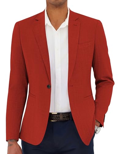 COOFANDY Men's Casual Blazer Slim Fit Lightweight Sport Coat One Button Suit Jacket