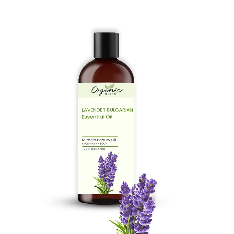 Image of Lavender of Bulgarian Essential Oil 100% Pure and Natural Therapeutic Grade Essential Oil for Hair Skin Care, Relief from Stress,Anxiety and Aromatherapy(50 ML)