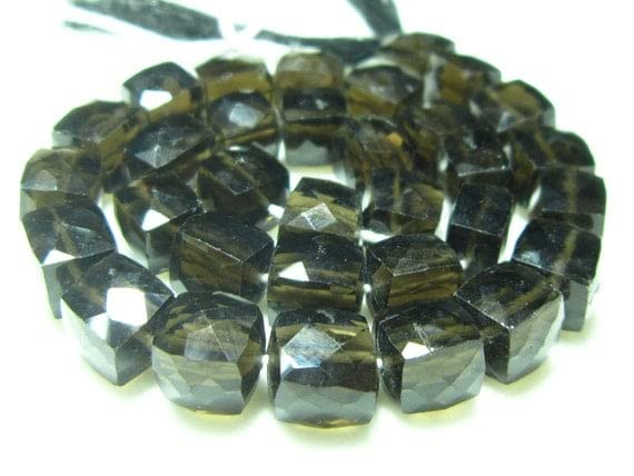 Quartz fumé facetté véritable, fini les perles ternes pour vos colliers