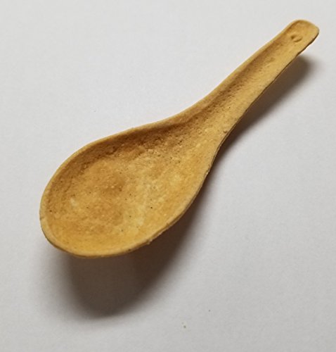 Flavorfulz, Edible Spoon, Plain, Gluten-Free, 144 Count, Gourmet Edible Spoons for Appetizers and Desserts