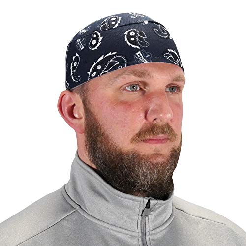 Ergodyne Chill Its 6630 Skull Cap, Lined with Terry Cloth Sweatband, Sweat Wicking