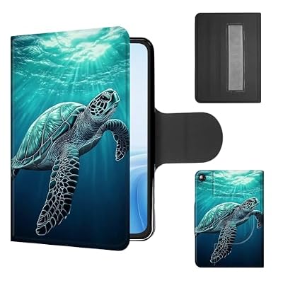 Cdkfxjy Case for Samsung Galaxy Tab A8 10.5 Inch 2022, 360°Rotating Stand with Secure Hand Strap, Protective Cover with Auto Sleep/Wake, Lightweight Shockproof Shell, Ocean Turtle