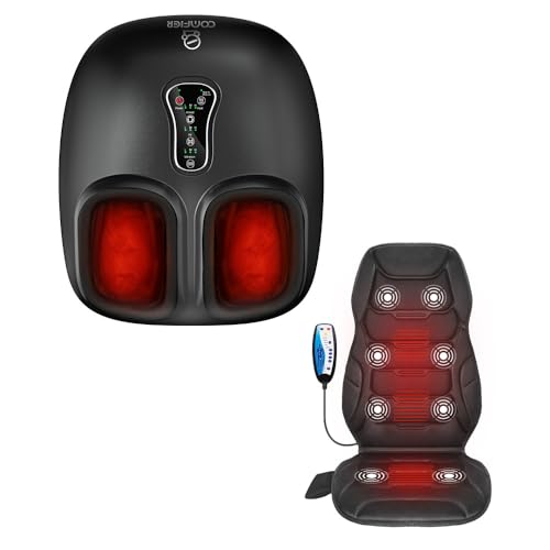 Cojín masajeador para asiento y masajeador para pies COMFIER miniatura 1