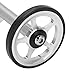 Easy Wheel Extension, Strength Lightweight Telescopic Brompton Easy Wheel High Extender Folding Rod for Brompton 3Sixtyblack (Silver)