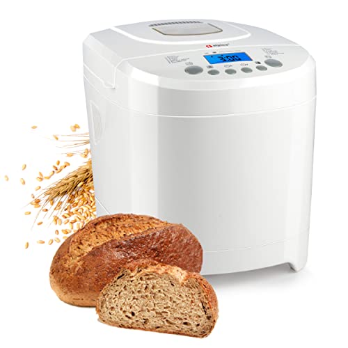 alpina Brotbackautomat - Brotbackmaschine - kleine bis große Brote: 450-680-900 Gramm - Timer - 12 Backprogramme - auch für Kuchen, Marmelade und Ketchup -...