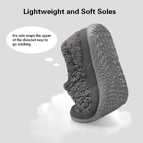 Spesoul Cozy House Slippers for Women Men Fuzzy Indoor House Shoes Warm Home Slipper Socks Outdoor Moccasin Slippers Sneakers Closed Back Lightweight Barefoot for Bedroom Office Travel3