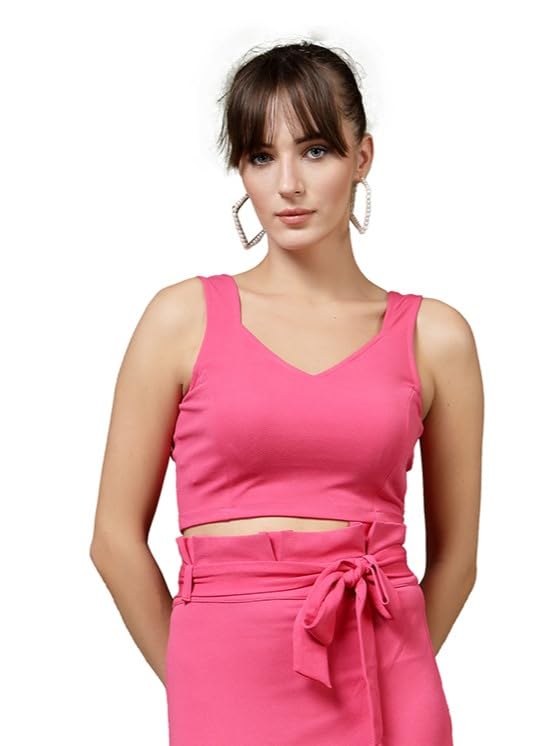 Image of OOMPH! Stretchable Sleeveless Crop Top