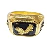 Eagle Ring, Norse Viking Eagle Bird Ring for Men, Flying Eagle Ring Hawk Eagle Jewelry, Celtic Eagle Ring Hip Hop Gold Eagle Band Ring Punk Eagle Animal Ring for mens