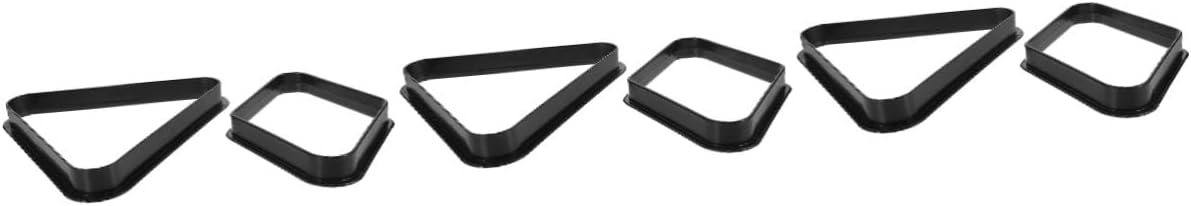 3sets 2pcs Pool Ball Rack Triangle Billiard Rack for Organization for Home Pool Tables Game Rooms and Clubs Essential Billiard Accessory 2pcs*3