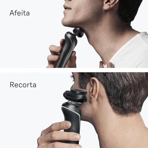 Braun Afeitadora Eléctrica Hombre Series 6, Máquina De Afeitar En Seco Y En Mojado, 2 Modos De Afeitado, 60 Min De Uso, Carga Rápida, Recortadora De Precisión, Estuche De Viaje, 62-G1200SI, Gris - imagen 4