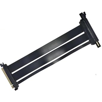 Riser Cable PCIe 4.0 x16 Flexible Extension Port Adapters GPU High Speed Vertical Mount Gaming PCI Express Gen4 Riser Cable 20cm/7.87in Straight 180