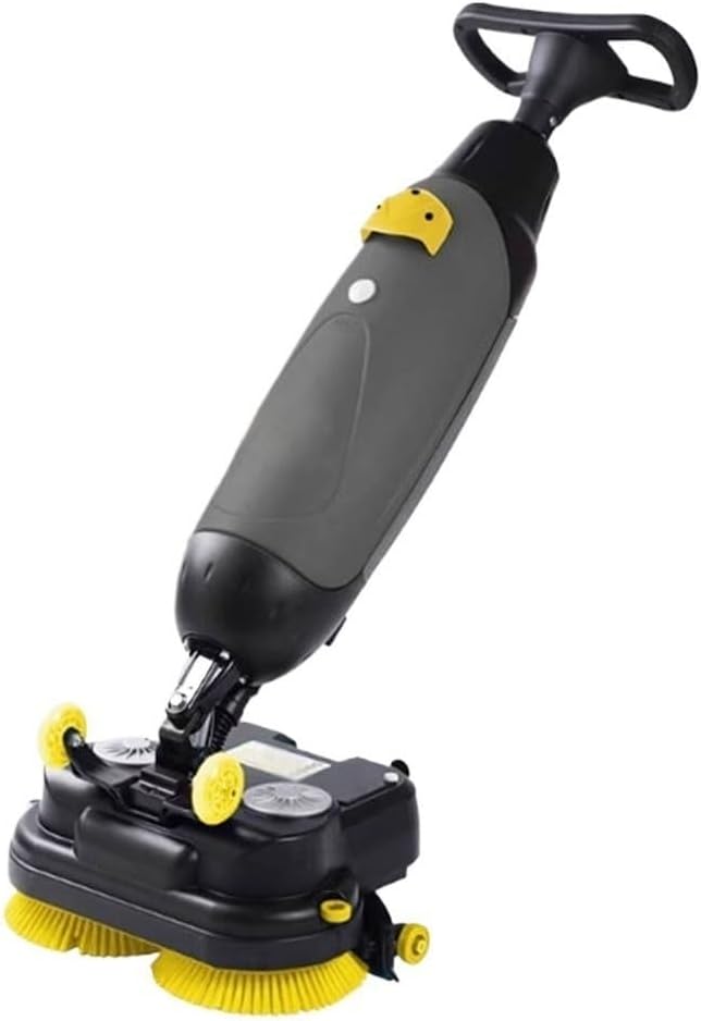Outdoor Hand Push Sweeper Small Floor Scrubbers, Commercial Industrial Workshops, Hotels, Villas, Restaurants, Manual Vacuum Cleaners Sweeping Machine(Gris)