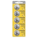 Toshiba CR2025 Battery 3V Lithium Coin Cell (5 Batteries)