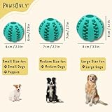 PawsOnly | Dog Treat Ball Dispenser | Interactive Toy for Boredom | Enrichment & Mental Stimulation | Safe Rubber Feeder | Puppy Challenging Activity (Small 6cm/2.35in, BLUE, 1 Pack) - Image 6