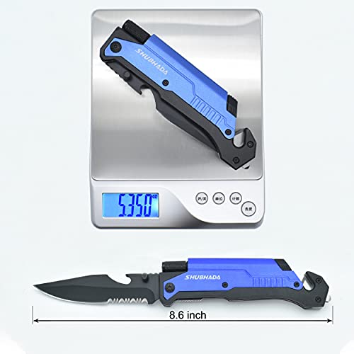image for SHUBHADA Folding Pocket Knives Multi Function Emergency Tool Knives Le