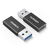⏩ [Sincronización Rápida]: el adaptador USB C a USB adopta tecnología avanzada, admite carga rápida / QC 3.0 / QC 2.0. La corriente máxima es de 3A. Para la sincronización, un lado del adaptador USB C admite USB 3.0, la velocidad puede alcanzar hasta 5 Gbps; otro lado es USB 2.0. Nota: los periféricos también deben ser compatibles con USB 3.0 para alcanzar una velocidad de 5 Gbps.