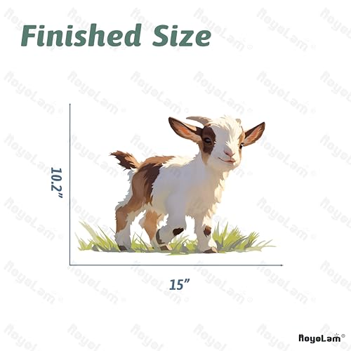 Vinilo Decorativo Pared Cabra Pigmea Blanca 36x28 cm miniatura 5