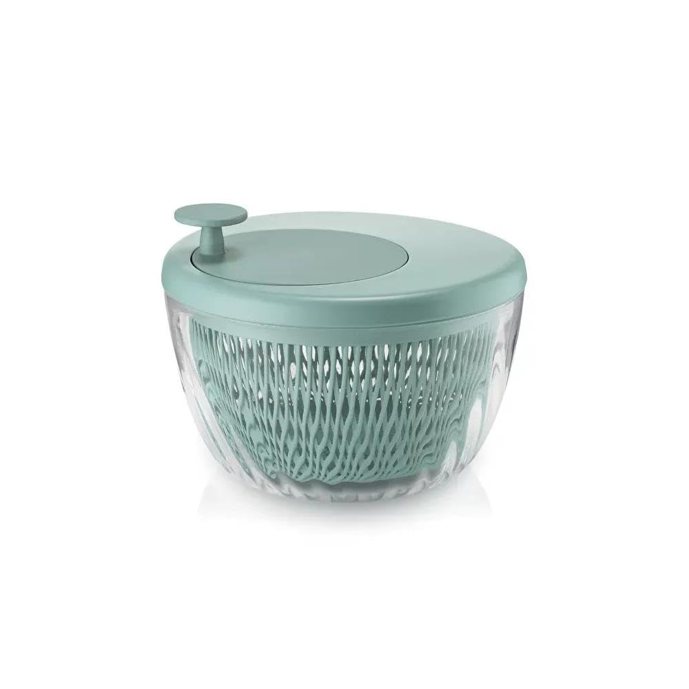Guzzini - Kitchen Active Design, SPIN&Store, Centrifugadora de Ensalada con Tapa - Verde Oliva, 26 cm - 170900175