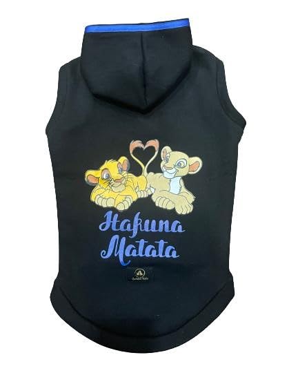 Cute Cartoon Printed Premium Warm Fleece Hoodie Sweatshirt for Dogs and Cats Winter wear Sweatshirt Sweater (XXXL 24", Black, 1 count)