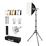 40x40cm Professional Softbox Lighting Kit - 95W LED Bulb (3000-7500K, E27) - Studio Light for Photography, Video Recording, Live Streaming, Portrait Shooting