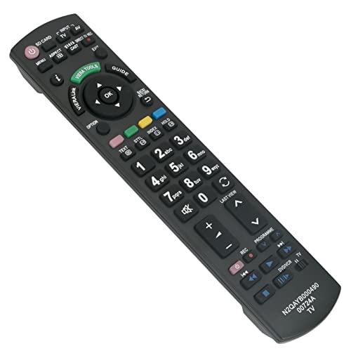 ALLIMITY N2QAYB000489 Replace Remote Control fit for Panasonic Viera TH-42PX71E TH-D42PN73E TX-P50VT20E TH-42PX70E TH-50PX70E TX-P42GT20B TX-P65VT20E TH-37PX71EA TH-42PZ8EA THD-42PT84E TX-P50VT20EA