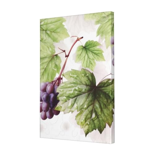 Œuvre d'art encadrée feuilles de vigne peinture à l'huile haut de gamme bureau