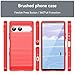 CruzerLite for Sony Xperia 10 VII Case, Carbon Fiber Texture Design Cover Anti-Scratch Shock Absorption Designed for Sony Xperia 10 VII (2025) (Red)