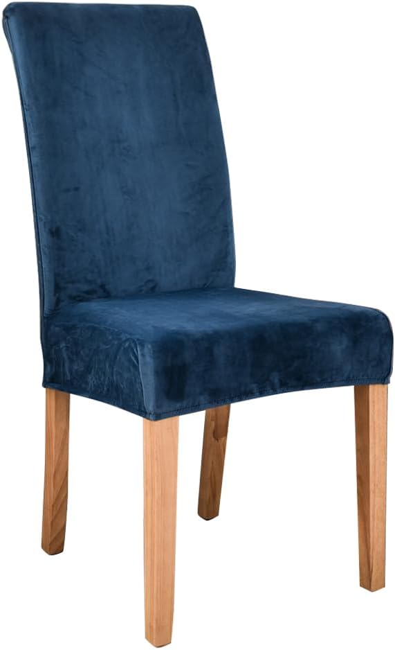 Chair Slipcovers Stretch Chair Cover for Dining Room Chair Covers Dining Room Chair Tibetan Blue 2pcs