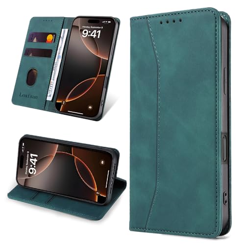 Leaisan Handyhülle für Samsung Galaxy S9 Hülle Premium Leder