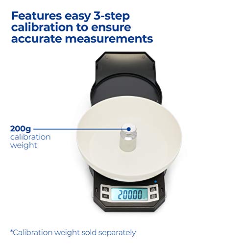 Precision Digital Kitchen Weight Scale, Food Measuring Scale, 500G X 0.01G (Black), Lb-501 #TOP4