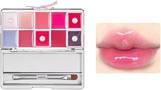 FLORTTE 10色 リップパレット 口紅 リップティント リップグロス 口紅パレット メイク マット 保湿 リップグロス メイクアップセット 高発色 メイクアップ 鏡面感 リップ 長持ち