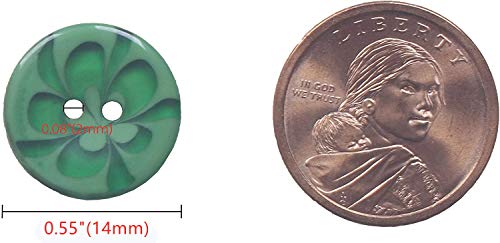 Yaka200 Pcs Mixed Resin Flowers Button/Sewing Lots Buttons 2 Hole Baby Sewing Diy Crafts Children's Manual Button Painting, Diy Handmade Ornament #TOP1