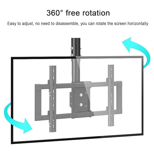 Support plafond TV réglable pour éviter les reflets et optimiser l'espace
