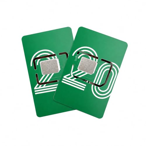 Global IoT SIM Card 2-Pack, 4G LTE Data SIM for GPS Trackers, POC Walkie Talkies, Security Cameras, Routers & IoT Devices, Multi-Network Coverage in 200+ Countries, Plug & Play (USA-1-Year)