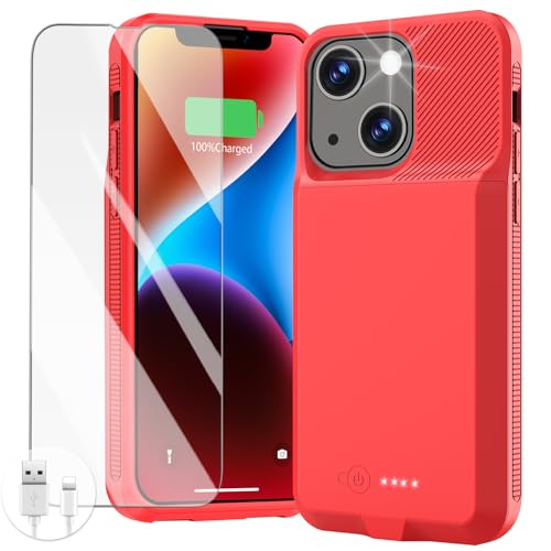 Custodia con batteria per iPhone Pro custodia di ricarica ultra sottile da 7000 mAh ricaricabile protezione anti-caduta copertura estesa per Pro 6.1