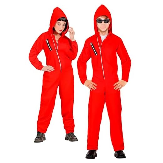 W WIDMANN MILANO Party Fashion - Kostium dziecięcy Rabuś, kombinezon z kapturem, złodziej, przestępca, złodziejaszek