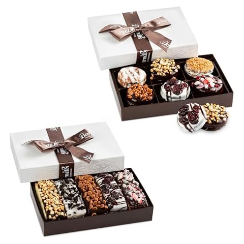 Barnett's Gourmet Chocolate Cookies Gift Basket Bundle, Cookie and Biscotti Christmas Holiday Him & Her Gifts, Prime Unique Corporate Men Women Valentines Mothers Day Basket Ideas Cover