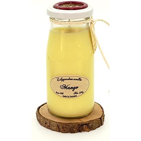 Vela perfumada de mango en botella de leche Cover