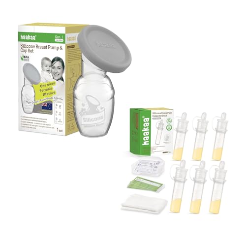 Extractor de leche manual Haakaa 100 ml con set miniatura 1