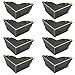 Antrader 8pcs Metal Box Corner Protector Edge Safety Bumpers Furniture Corner Guard Bronze Tone 2.8" x 2.8" x 1.2"