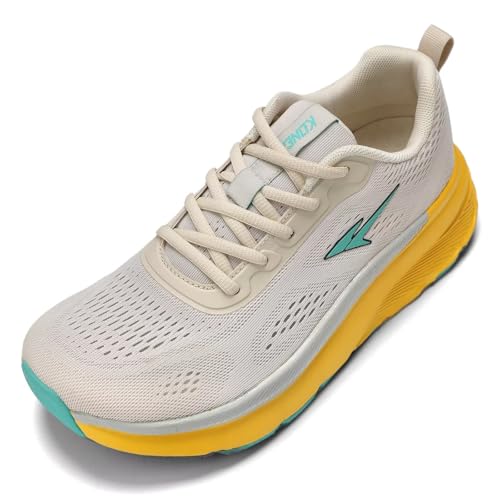 Men's Wide Toe Box Shoes Cushioned Road Running Shoes Non Slip Mens Walking Sneakers for Wide Feet Comfortable Soft Sole Athletic Wide Width Shoes