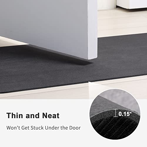 Stiio Bath Mat Rug, Super Absorbent Quick Dry Non-Slip Thin Bathroom Rugs, Easy Clean Washable Bathroom Floor Mat That Fit Under Door, Thin Shower Mat For Bathtub, Sink, Bedroom 15X23 Inch, Dark Grey #TOP4