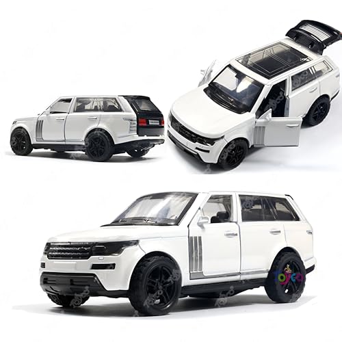 Image of toyco Alloy Metal SUV Toy Car for Kids | Pull Back Unbreakable Small Toy Cars | Openable Doors, Smooth & Shiny Edges |1:36 Scale | Gift Toys for Boys and Girls Age 3+ | (Range Rover)
