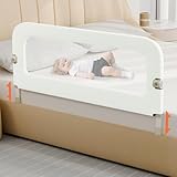 幼児用ベッドガードレール - 59インチ 折りたたみ式&高さ調節可能 ベビーベッド安全サイドレール - 大型幼児用ベビーベッド手すりガード ツイン、二段、フルサイズ、クイーン&キング、フルサイズベッド用