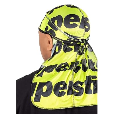WAVEBUILDER Premium Superstitch Stretch Durag for Smooth and Uniform Hair Waves, Yellow and Black