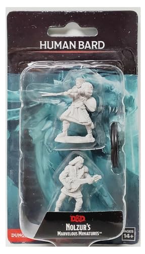 Human Male Bard figurine de jeu Nolzur's Marvelous Unpainted Miniatures Jdr