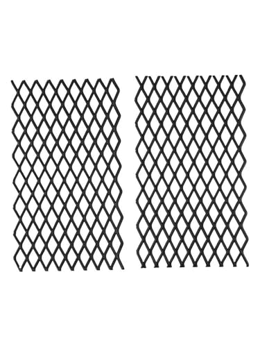 MonoSora Rejilla de chimenea de 7.5 x 11.8 pulgadas, inserto de hoguera de metal para una combustión segura y eficiente, paquete de 2, color negro